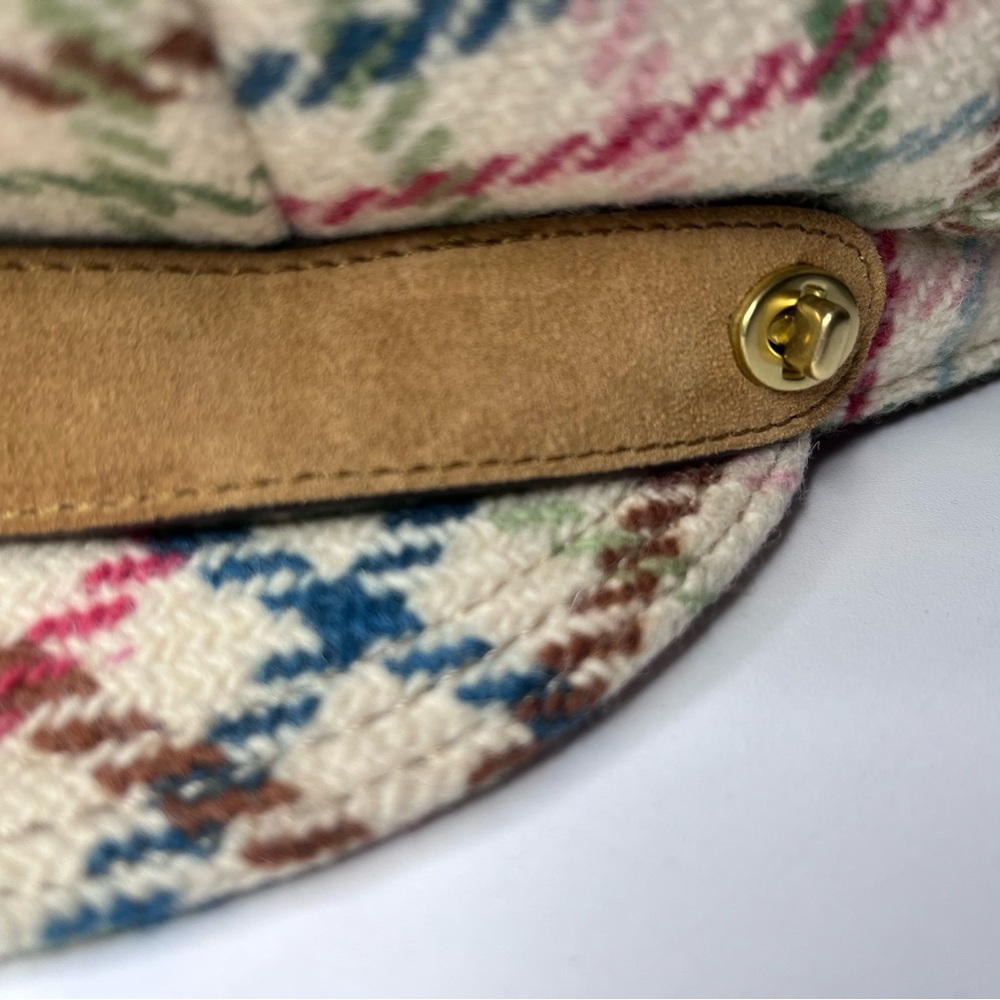 Coach Tattersall Wool Newsboy Hat - Picture 3 of 10
